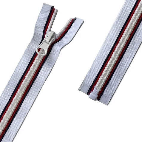 Nylon colored woven tape zipper