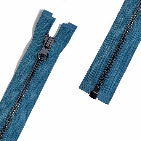 Metal black nickel zipper