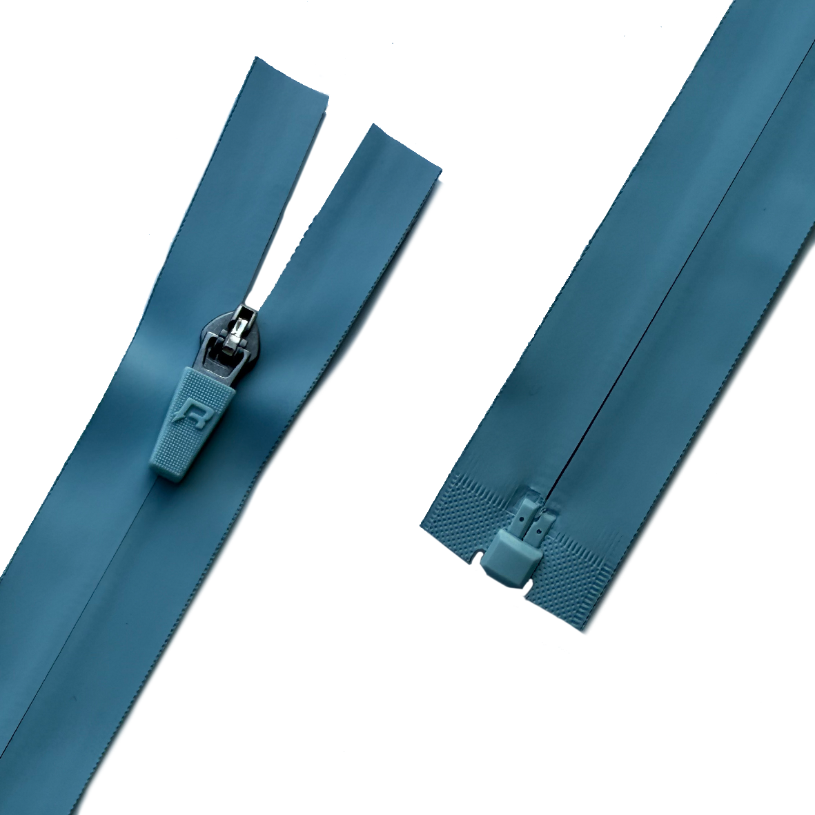 Smooth waterproof film zipper