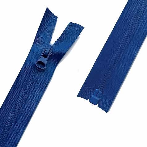 Blue invisible zipper