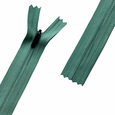 Cyan invisible zipper